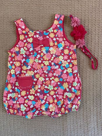 Combinaison short bébé fille