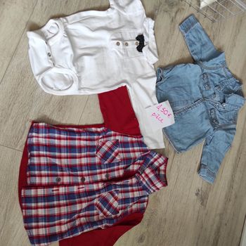 Lot chemise body 6 mois