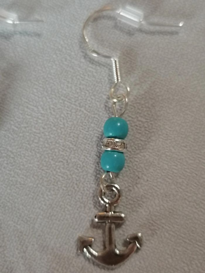 Boucles d'oreilles pendentif - photo numéro 2