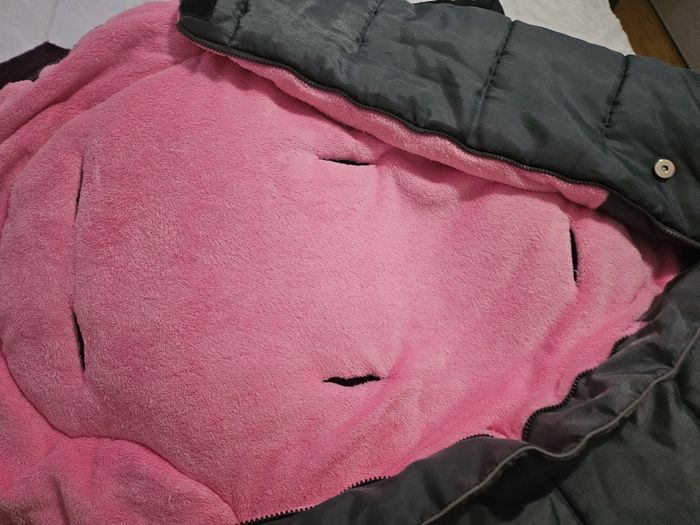 Chancelière babysun rose et grise - photo numéro 6