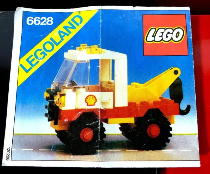 Vintage LEGO City 6628 - Shell Tow Truck - 100% complet