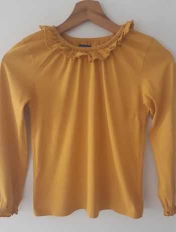 Tee-shirt Okaïdi fille moutarde – 10 ans – Très bon état