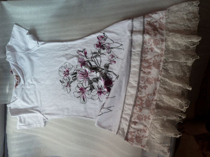 Robe d'été blanc "Savage Culture" TS neuve - photo numéro 5