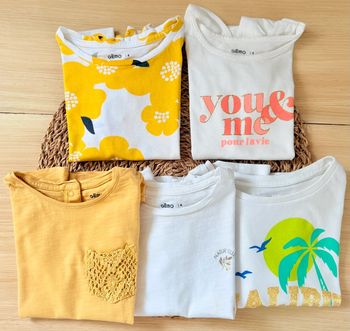 Lot 5 tee-shirts Gémo
