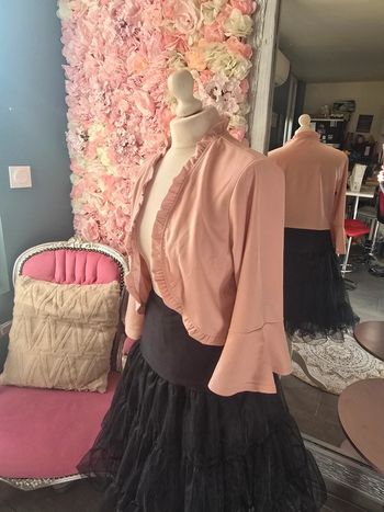 Gilet vintage rose taille S belle poque