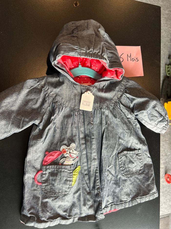 Veste mi saison bleu jean