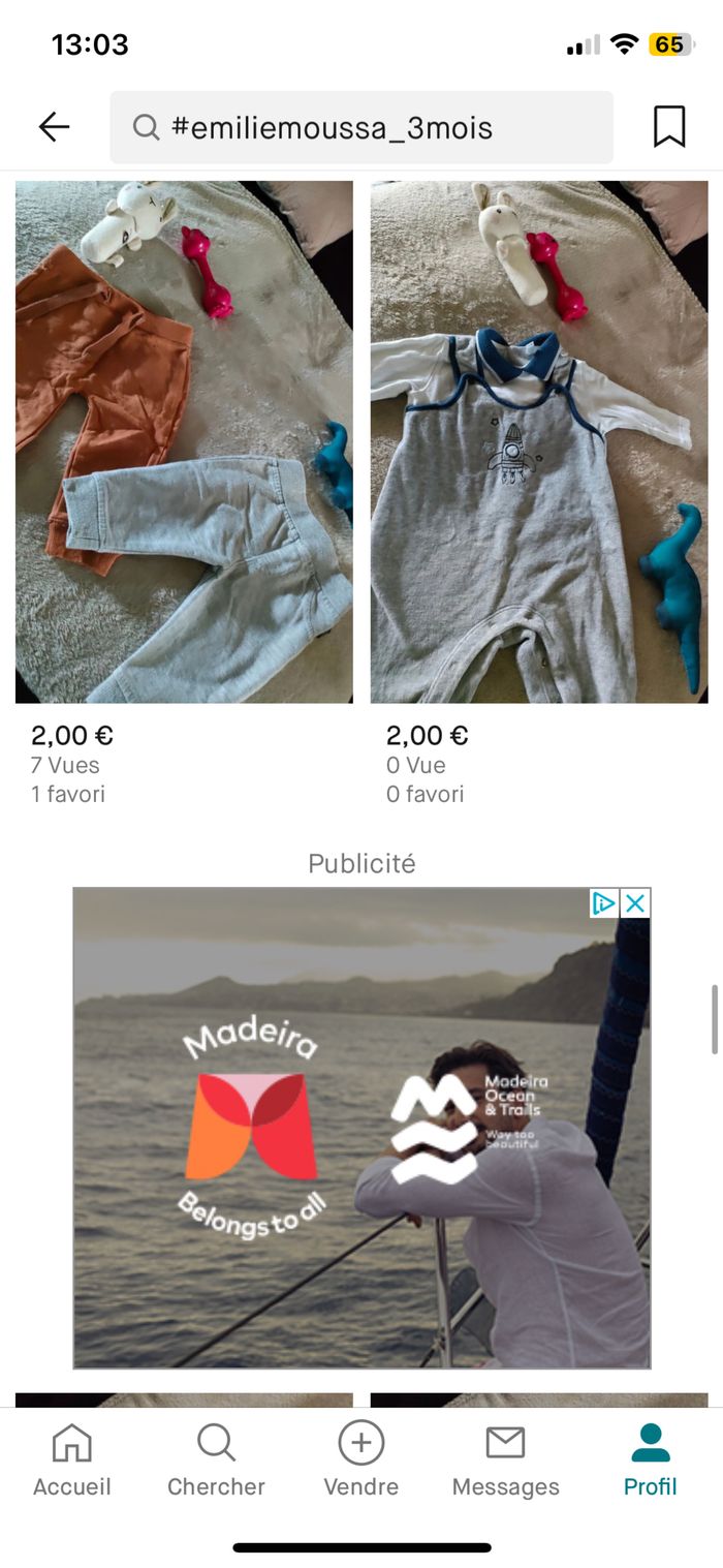 Vend vêtements garçon 3 mois - photo numéro 2