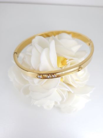 Bracelet chic à 3 diamants coulissant 