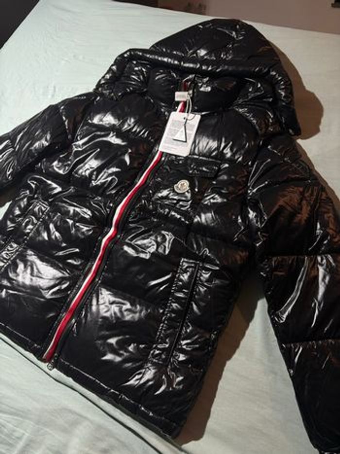 Doudoune moncler matelassé L noir et tricolore - photo numéro 2