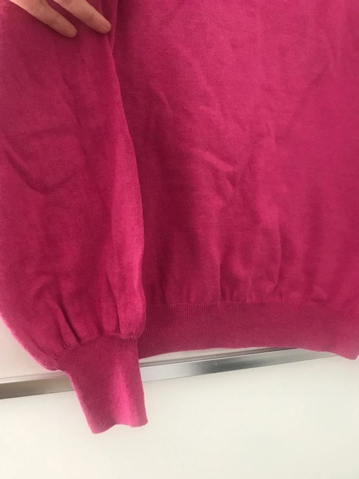 Petit pull rose Promod col V taille 38 - photo numéro 2