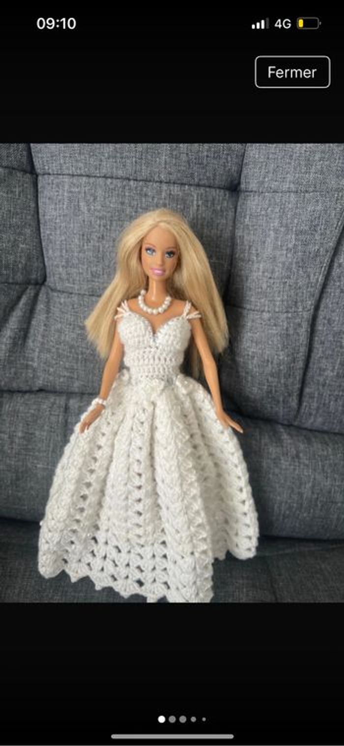 Robe Barbie au crochet
