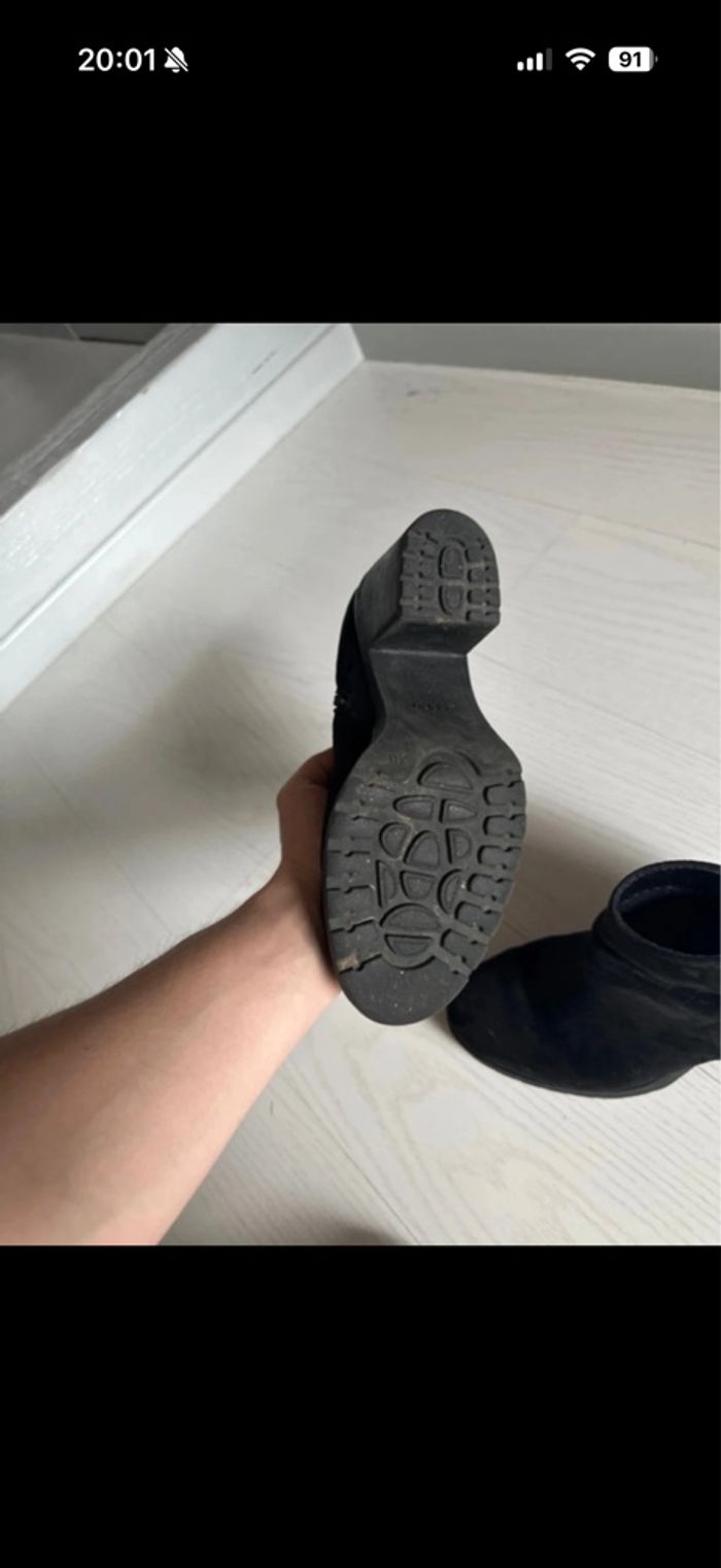 Bottes noir effet daim Esprit - photo numéro 4