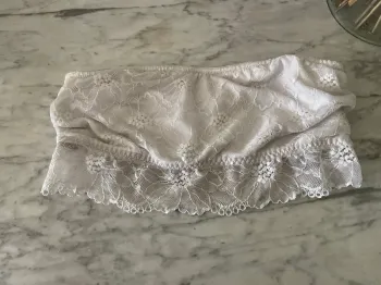 Bandeau dentelle blanc