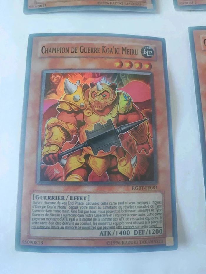 4 cartes Yu-Gi-Oh! Champion de guerre koa'ki meiru rgbt-fr081 - photo numéro 2
