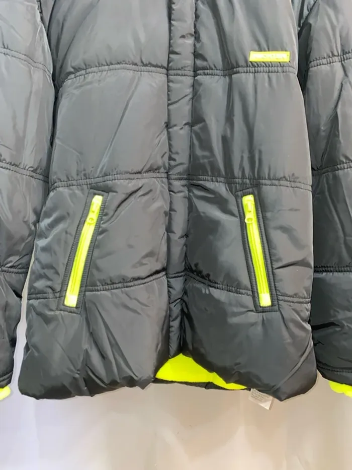 Parka noir / jaune doublé Daniel Hecter 12 ans neuf - n85m - photo numéro 2