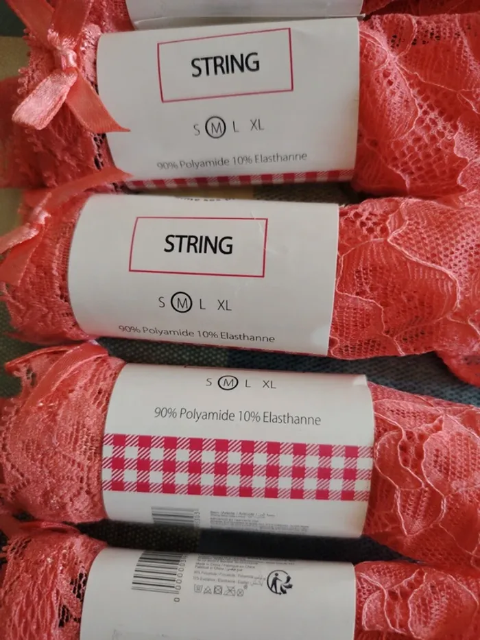 Lot de 5 strings dentelle taille M - photo numéro 4