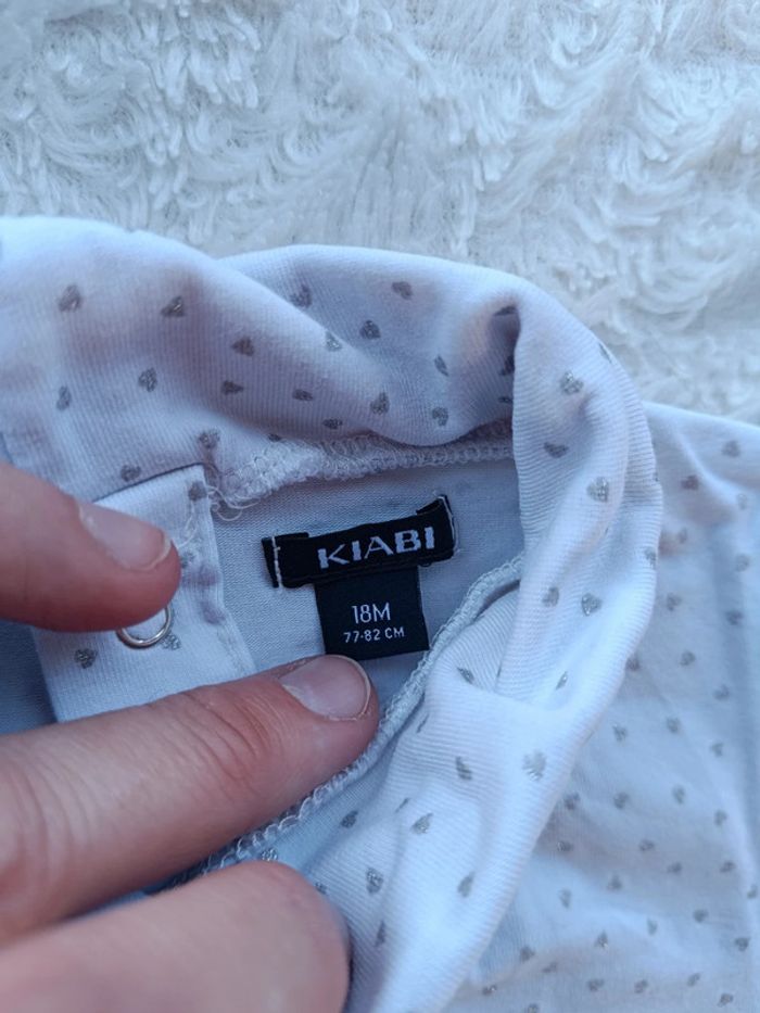 Lot de 2 sous pull col roulé Fille 18 mois cœur pois Kiabi - photo numéro 12