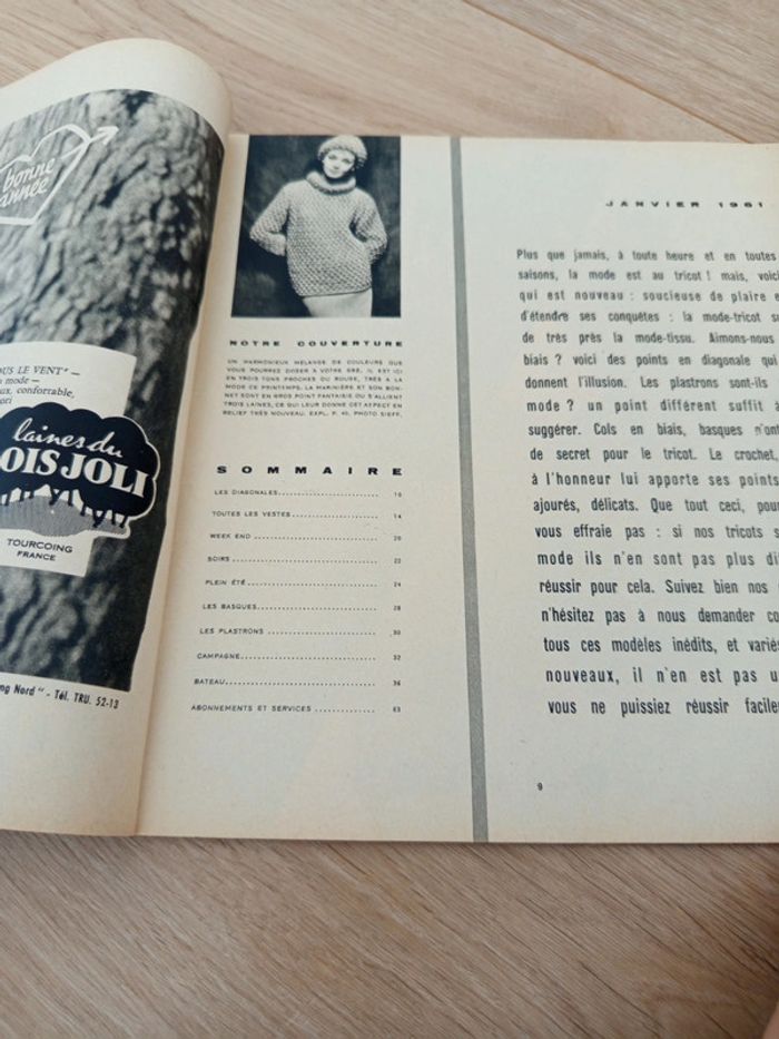 Magazine tricot spécial JM 1961 vintage - photo numéro 2