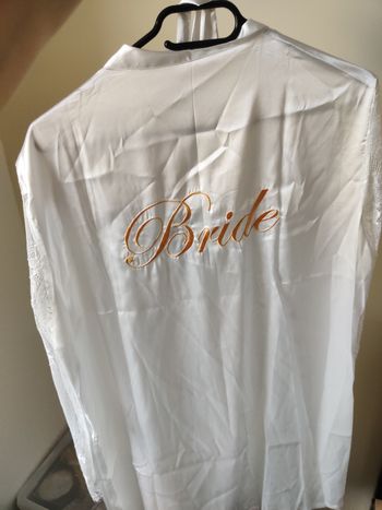 Peignoir satin Bride