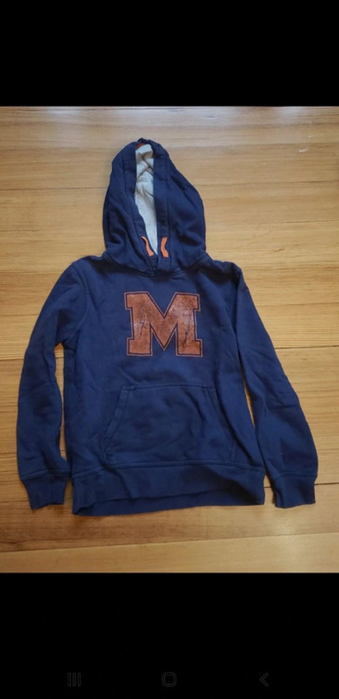 Sweat à capuche garçon marine pepperts 10 11 ans