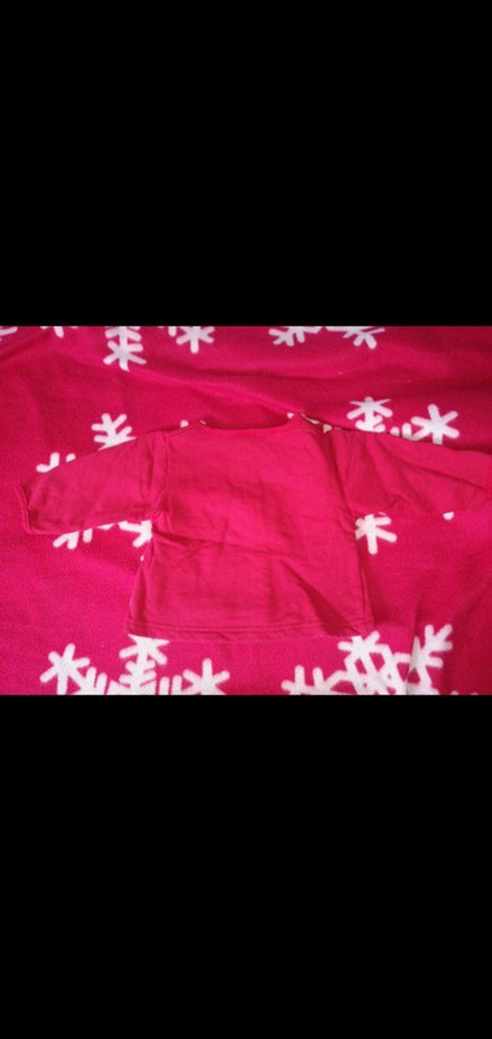 Gilet épais à boutons rouge 12 mois Looney Tunes neuf - photo numéro 3