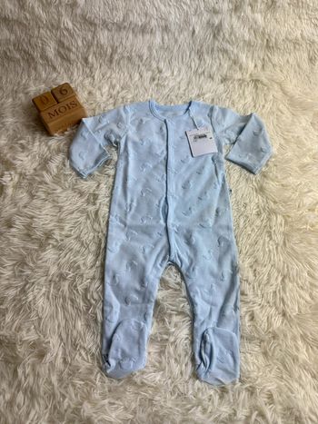 Pyjama bleu ciel absorba taille 6 mois