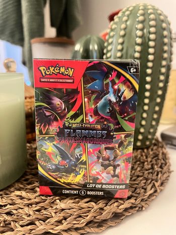 Pokemon Bundle Flammes Fantasmagoriques ME02 Lot de boosters