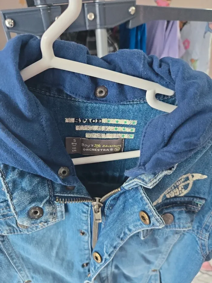 Veste en jean garçon taille 5 ans - photo numéro 4