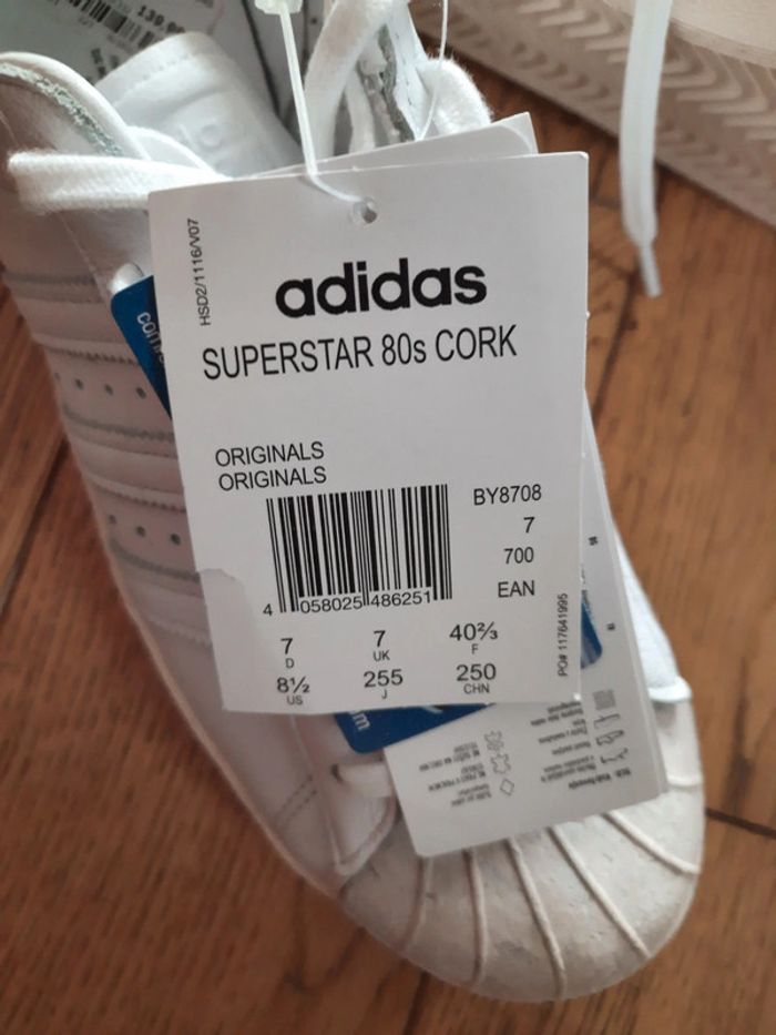 Adidas Superstar 80s cork NEUVES - photo numéro 4