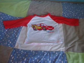 T-shirt disney cars 3 mois