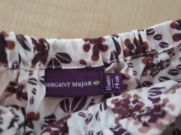 Ensemble Sergent Major robe 12 mois Neuf - photo numéro 2