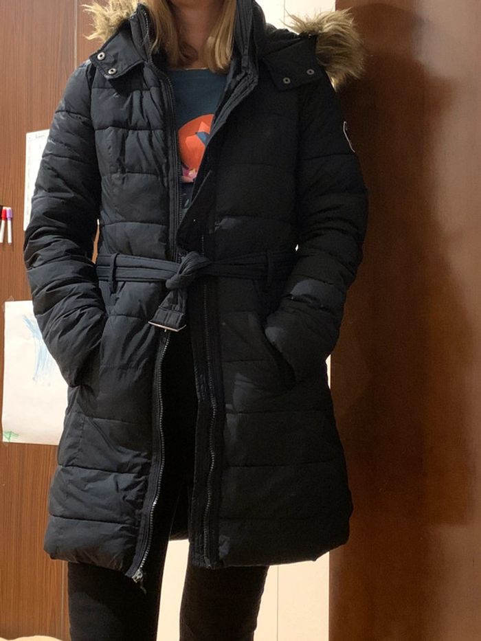 Doudoune marine Abercrombie & Fitch taille M - photo numéro 5