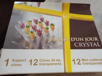 Ensemble Verrines en plastique transparent "Plaisir d'un jour"