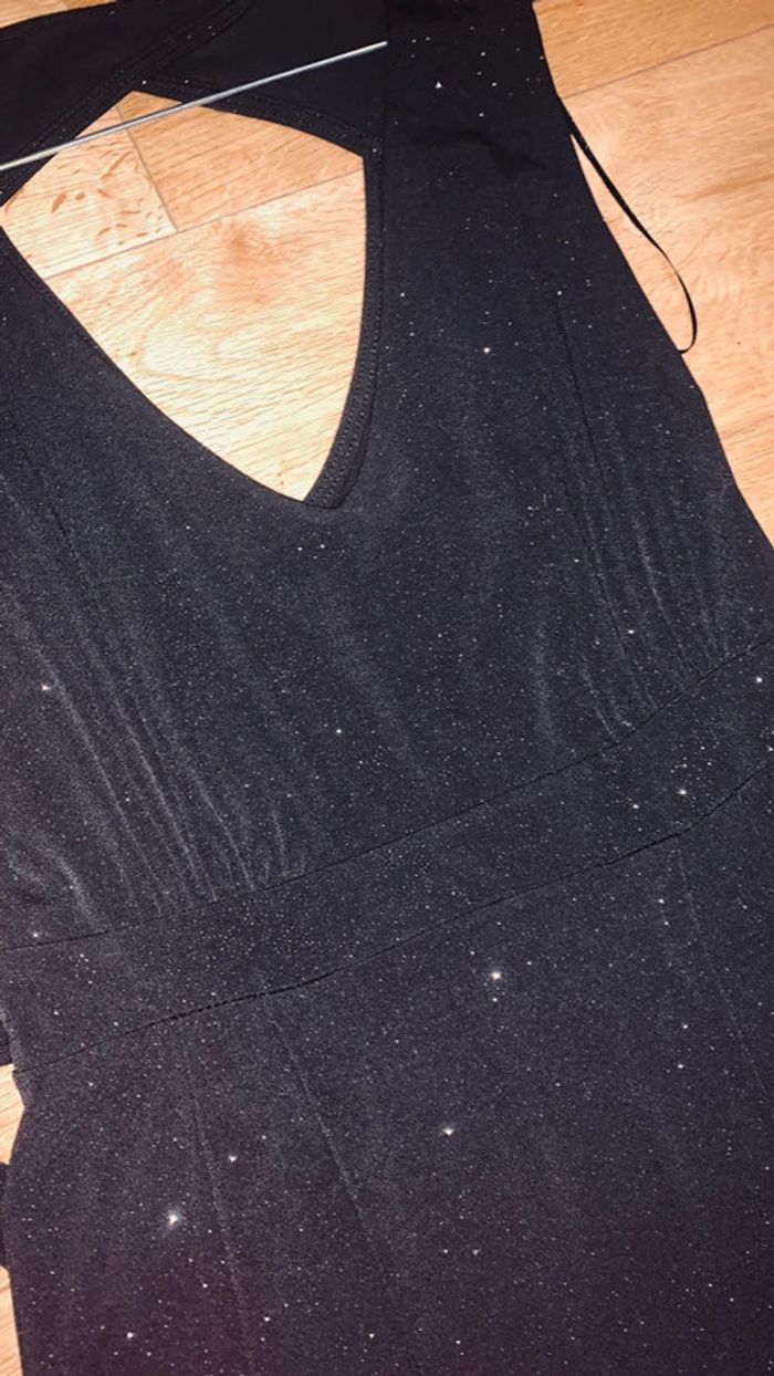 Robe de soirée noire brillante avec son boléro Camaïeu 36 - photo numéro 6