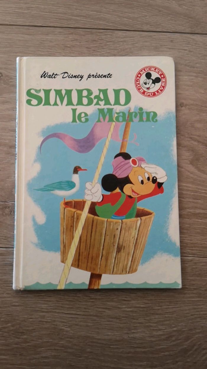 Livre simbad le marin Disney mickey le club du livre