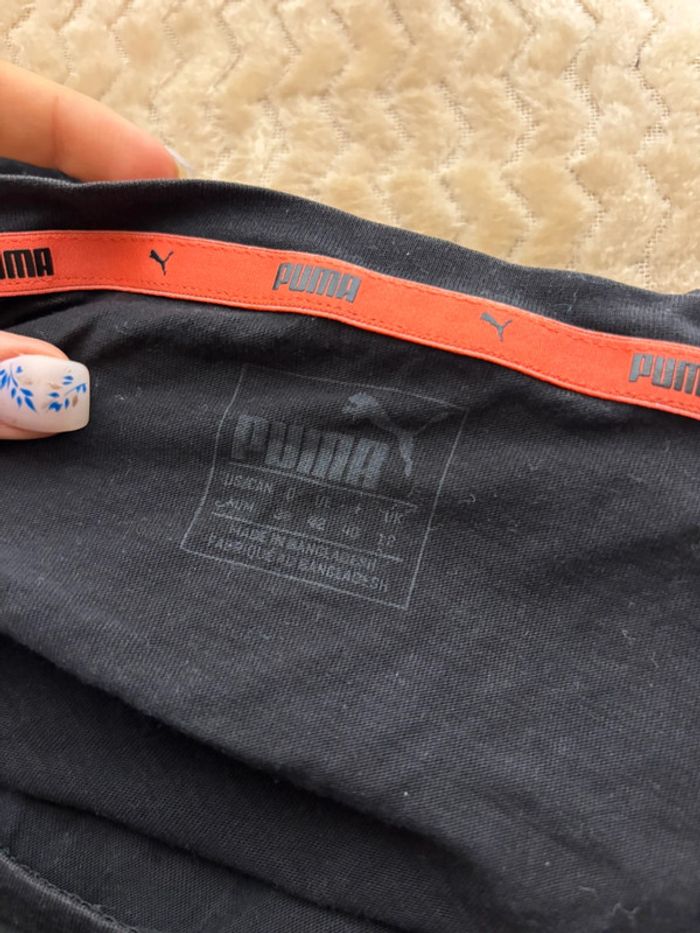 T-shirt noir femme puma logo coloré | Taille M - photo numéro 3