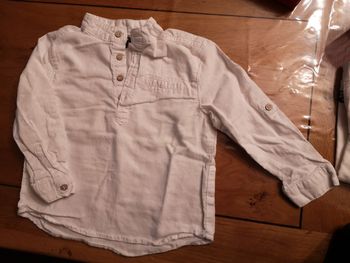 Chemise blanche 3 ans garçon