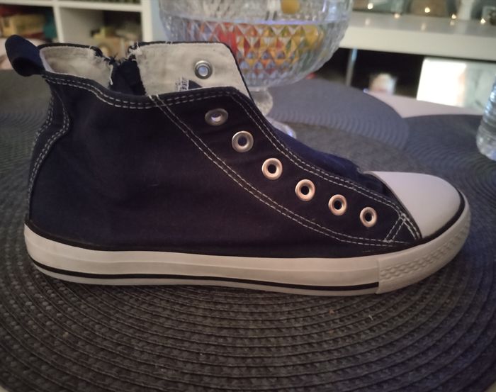 Baskets montantes bleu marine neuves - photo numéro 5