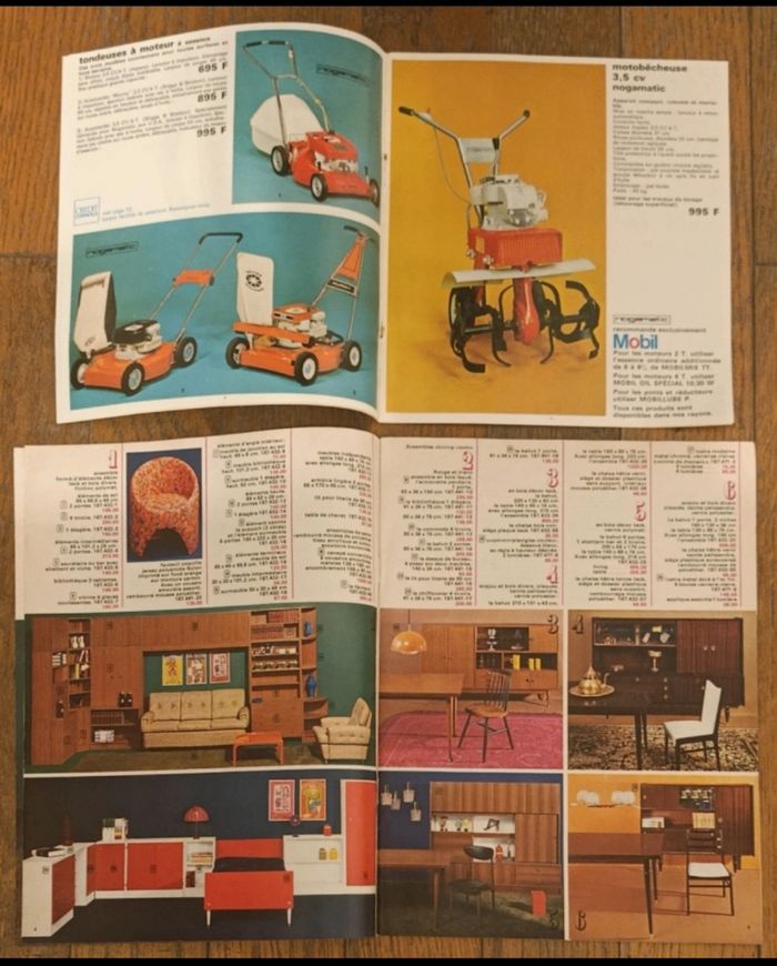 Lot de 2 anciens catalogues "Nouvelles galeries" maison et jardin années 70 vintage - photo numéro 3