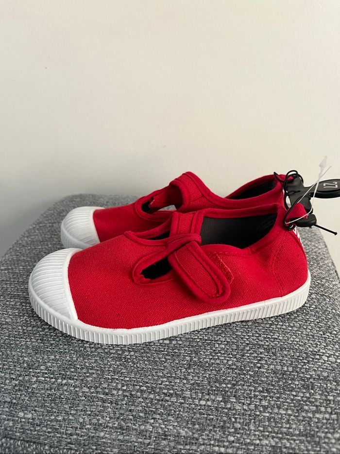 Ballerines Rouges Neuves Inextenso Taille 27 - photo numéro 4