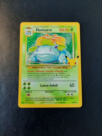 Carte Pokemon Florizarre Set de Base 15/102 EB7.5 Célébrations 25ans Epée et bouclier fr