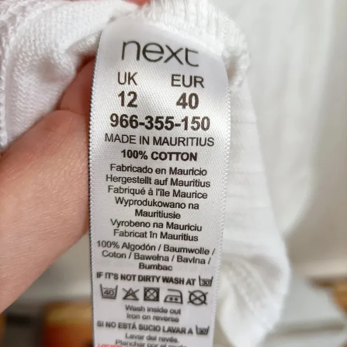 Débardeur blanc dos dentelle – Next taille 40 A715 - photo numéro 7