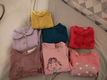 Lot de 7 teeshirt manches longues 3 mois