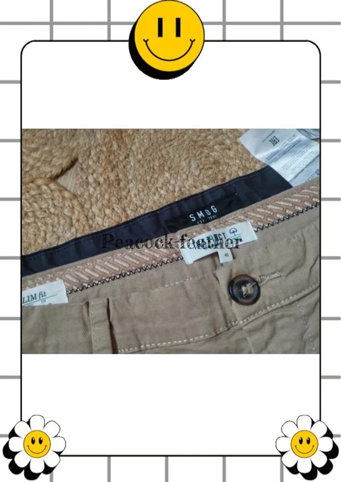 Pantalon Chino beige bonobo 40 - photo numéro 13