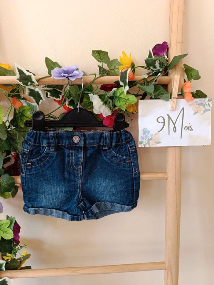 Short en jean 9mois Kitchoun - photo numéro 2