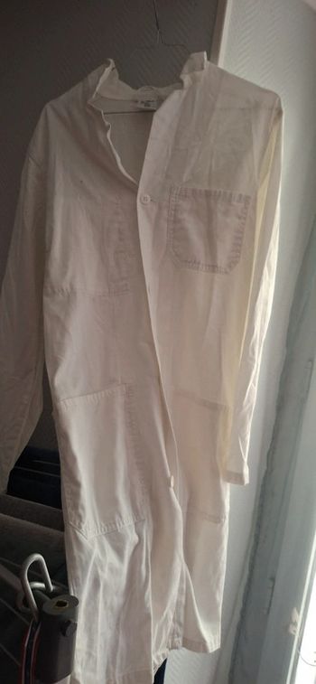 Tablier blanc laboratoire 100/ coton