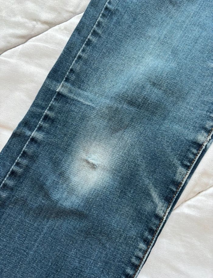 Jean levi’s bleu mi taille haute coupe slim straight droit demi curve taille S/36 L34 femme - photo numéro 7