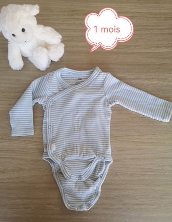 Bodie rayé vert blanc