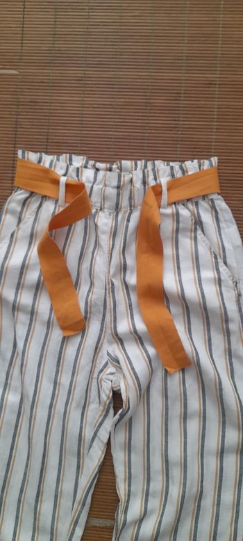 Pantalon léger rayé ORCHESTRA – Taille 14 ans