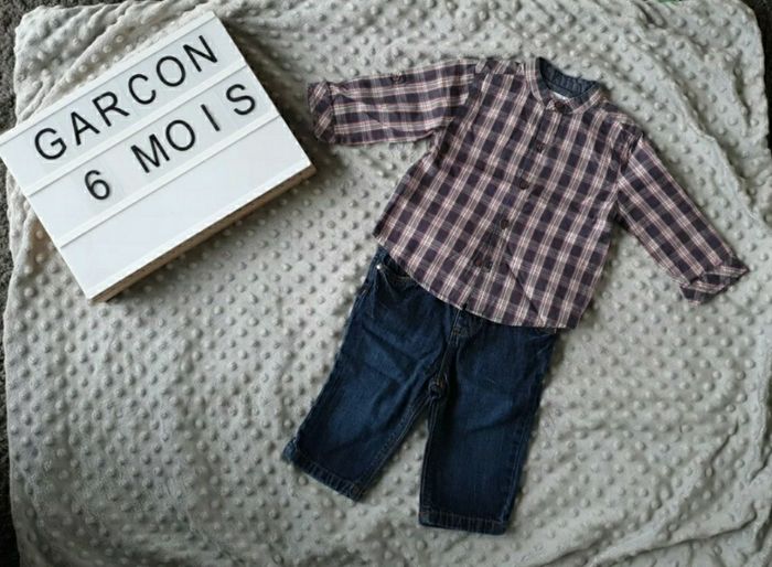 Ensemble bébé garçon Gémo et Tex 6 mois